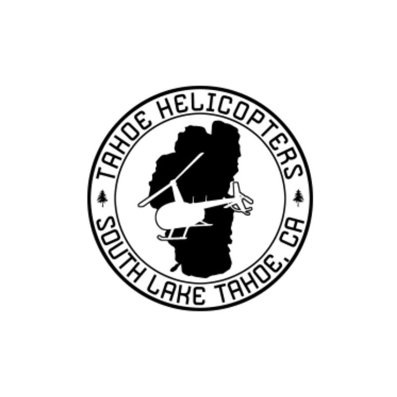 Tahoe Helicopter Tours Black and White Logo